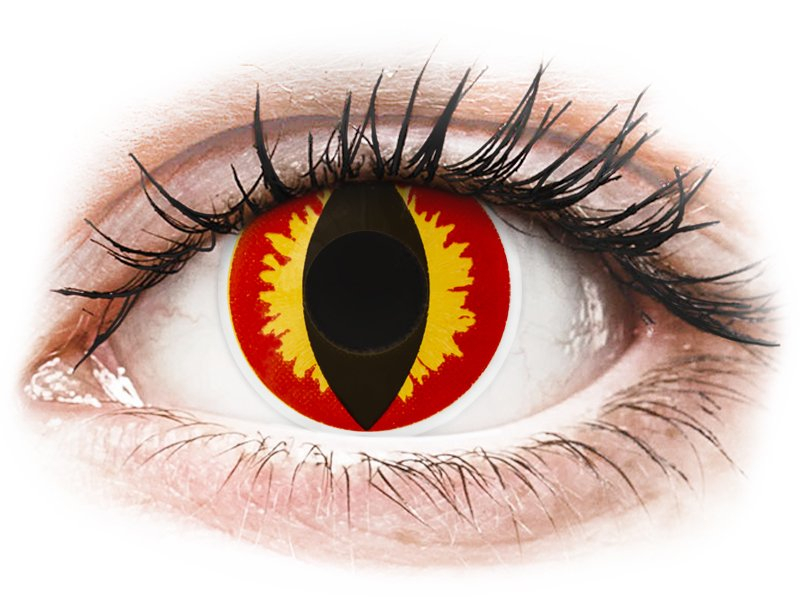 ColourVUE Crazy Lens - Dragon Eyes - brez dioptrije (2 leči)