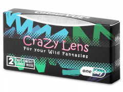 ColourVUE Crazy Lens - Red Devil - dnevne leče brez dioptrije (2 leči)