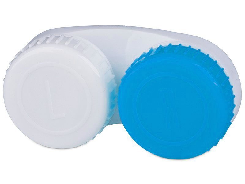 Škatlica za kontaktne leče blue & white L+R 